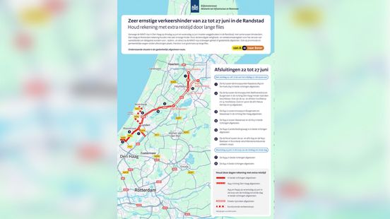 Deze snelwegen en N-wegen worden afgesloten tijdens NAVO-top - Omroep West