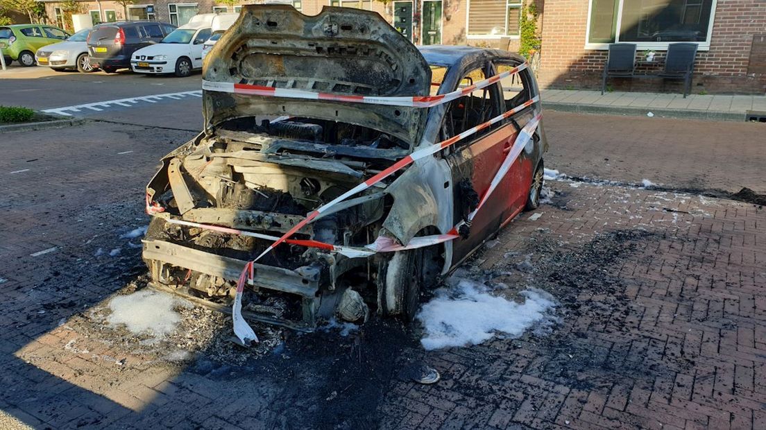 Autobrand in Enschede
