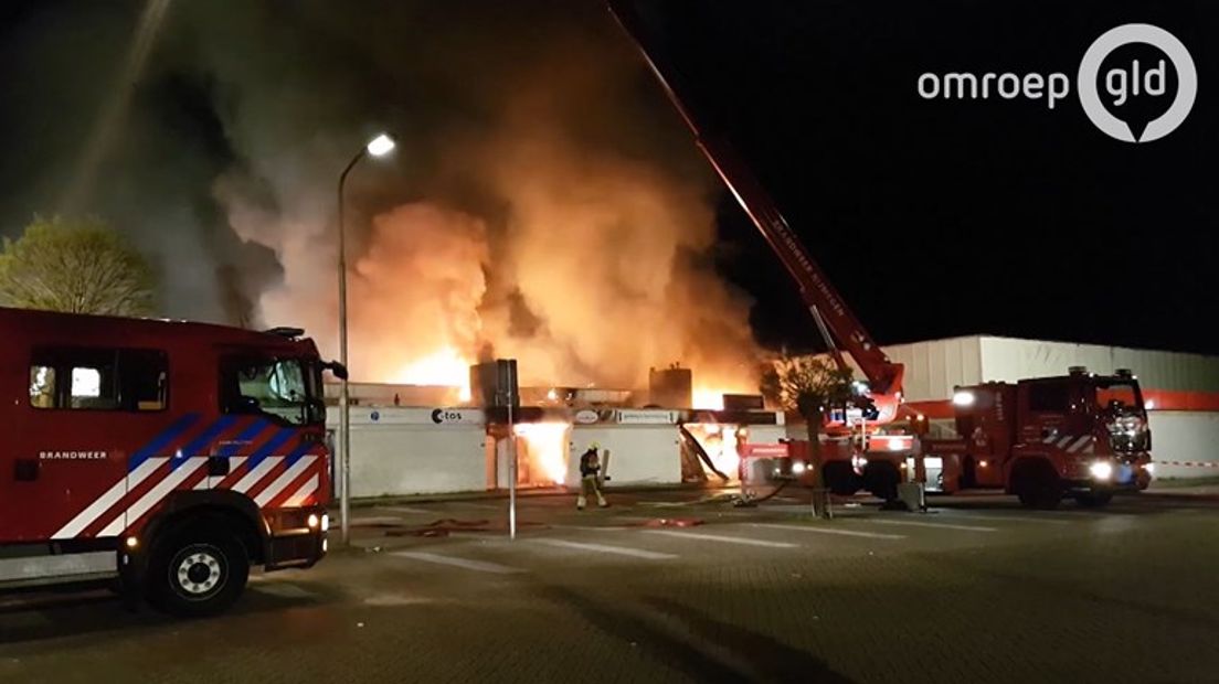 Foto van brand in april 2017 - Omroep Gelderland