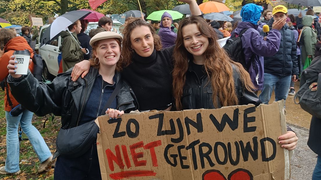 Van links naar rechts: Isa Mentink, Lucienne de Bont en Saar Smit