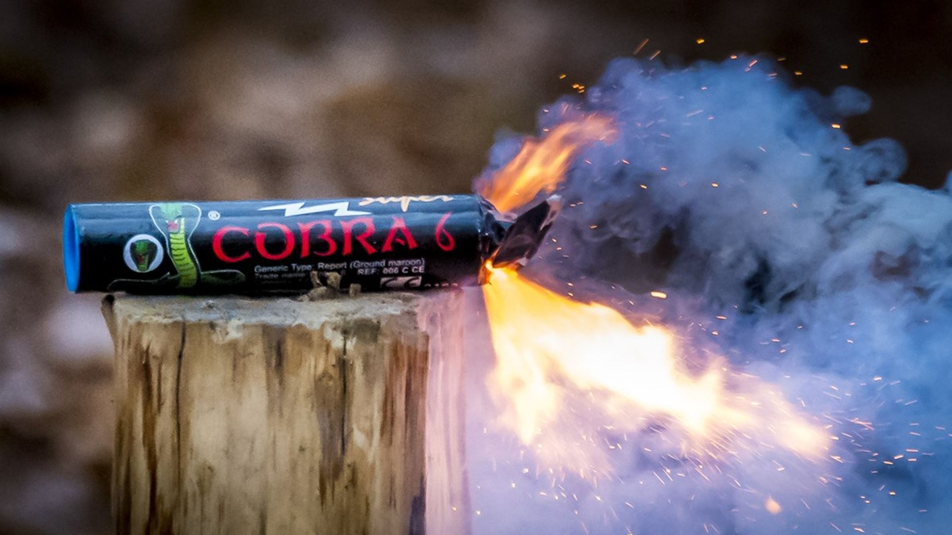 Voorbeeld ter illustratie van zwaar illegaal vuurwerk.