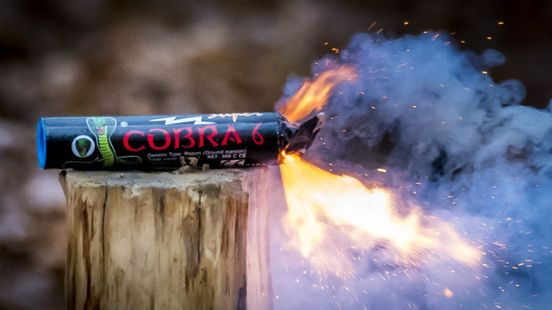 Voorbeeld ter illustratie van zwaar illegaal vuurwerk. Voorbeeld ter illustratie van zwaar illegaal vuurwerk.