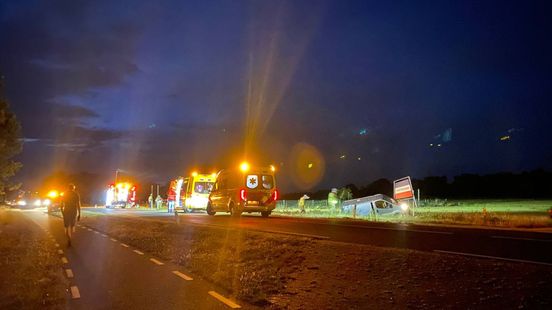 Zwaar ongeval bij Deurningen, traumahelikopter opgeroepen. Zwaar ongeval bij Deurningen, traumahelikopter opgeroepen.