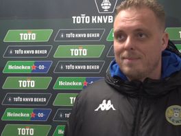 ASWH-trainer Roy Brinkman na de uitschakeling tegen sc Heerenveen in de KNVB Beker