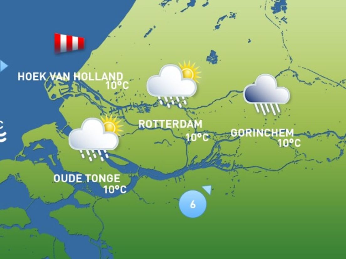 Het weer van dinsdag 4 mei