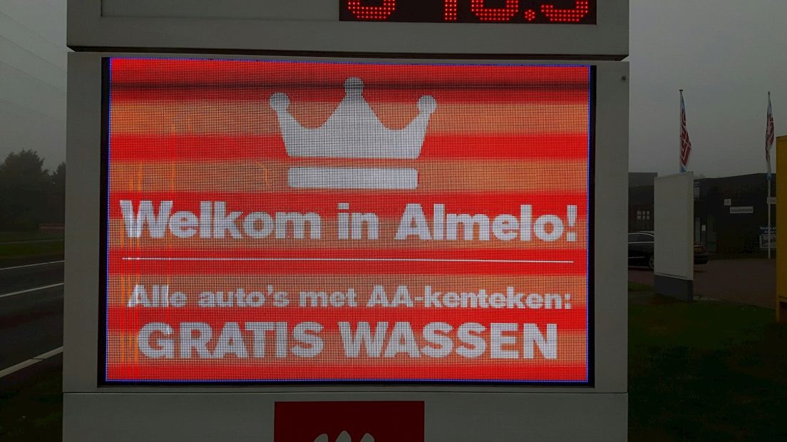 Gratis wassen voor AA-kentekens