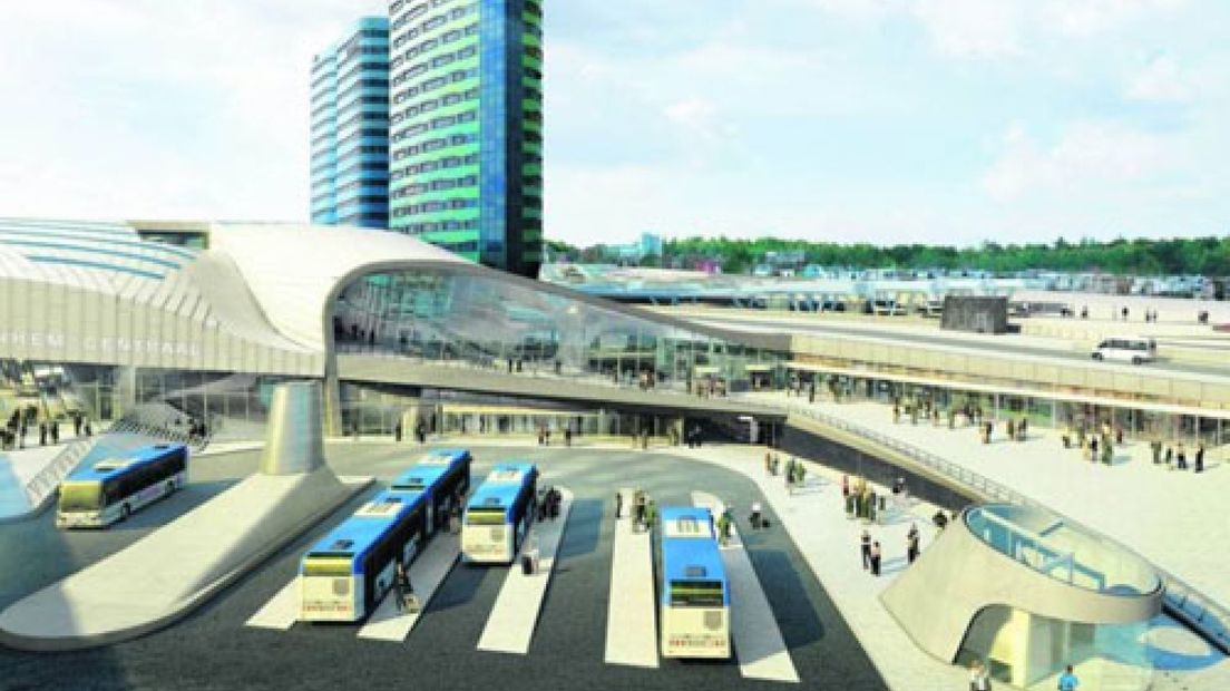 Bouw laatste fase station Arnhem begonnen: het busplein