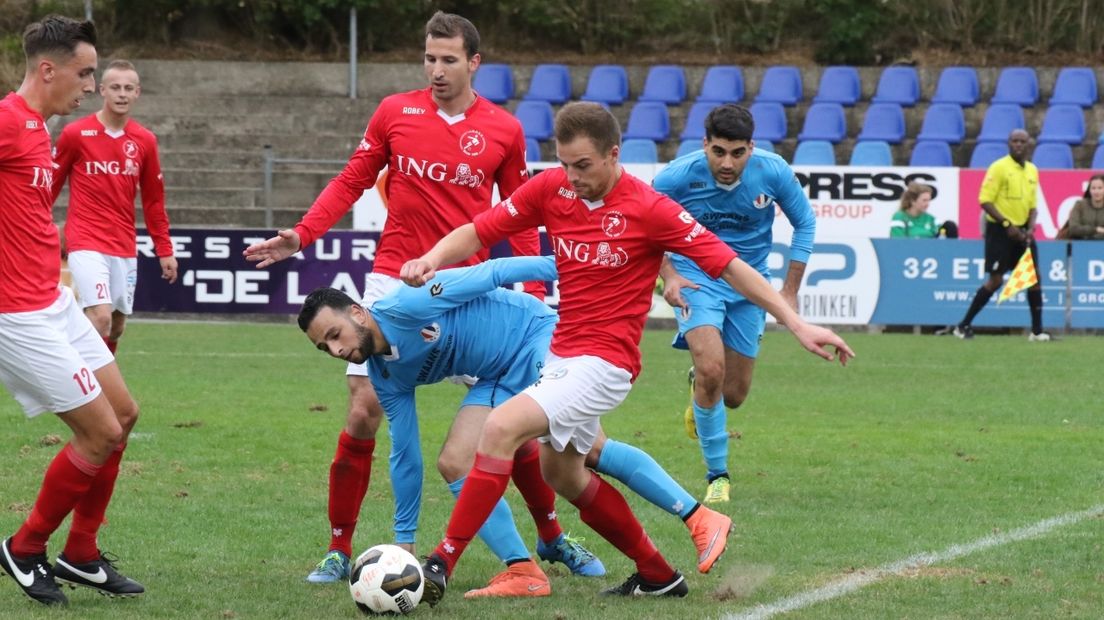 Twee treffers De Kroo voldoende voor eerste zege GOES (video)