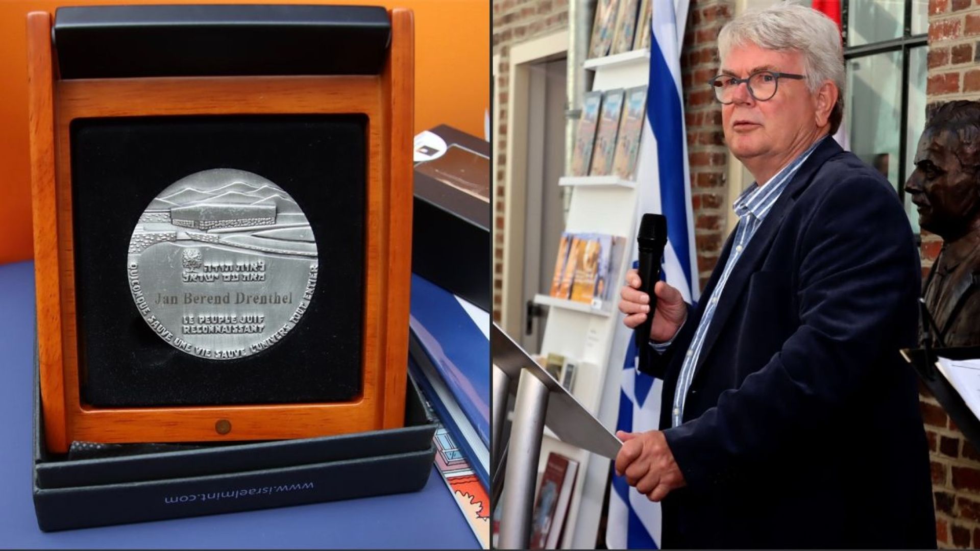 Onderscheiding Yad Vashem toegekend in Aaltens Nationaal Onderduikmuseum.