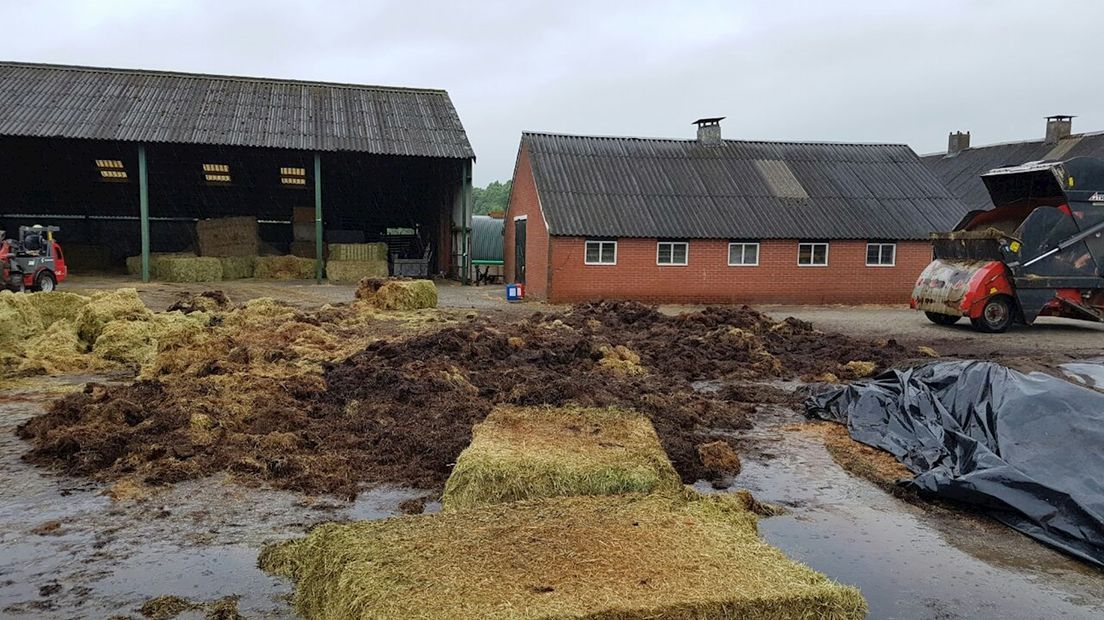 Hooi in brand in Beerzerveld