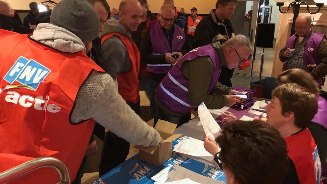 Zo'n 250 stakers komen vandaag in actie (Rechten: RTV Drenthe/Hielke Meijer)