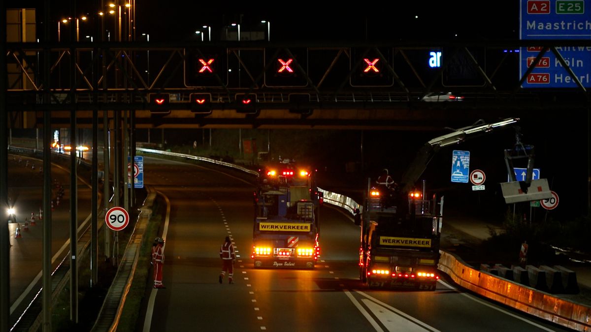Monsteroperatie van start: A2 in zuidelijke richting dicht