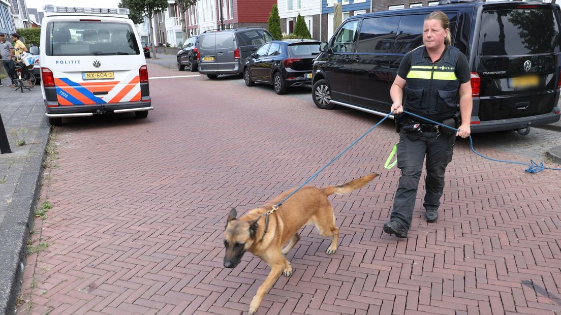 Inzet van politiehond na woningoverval