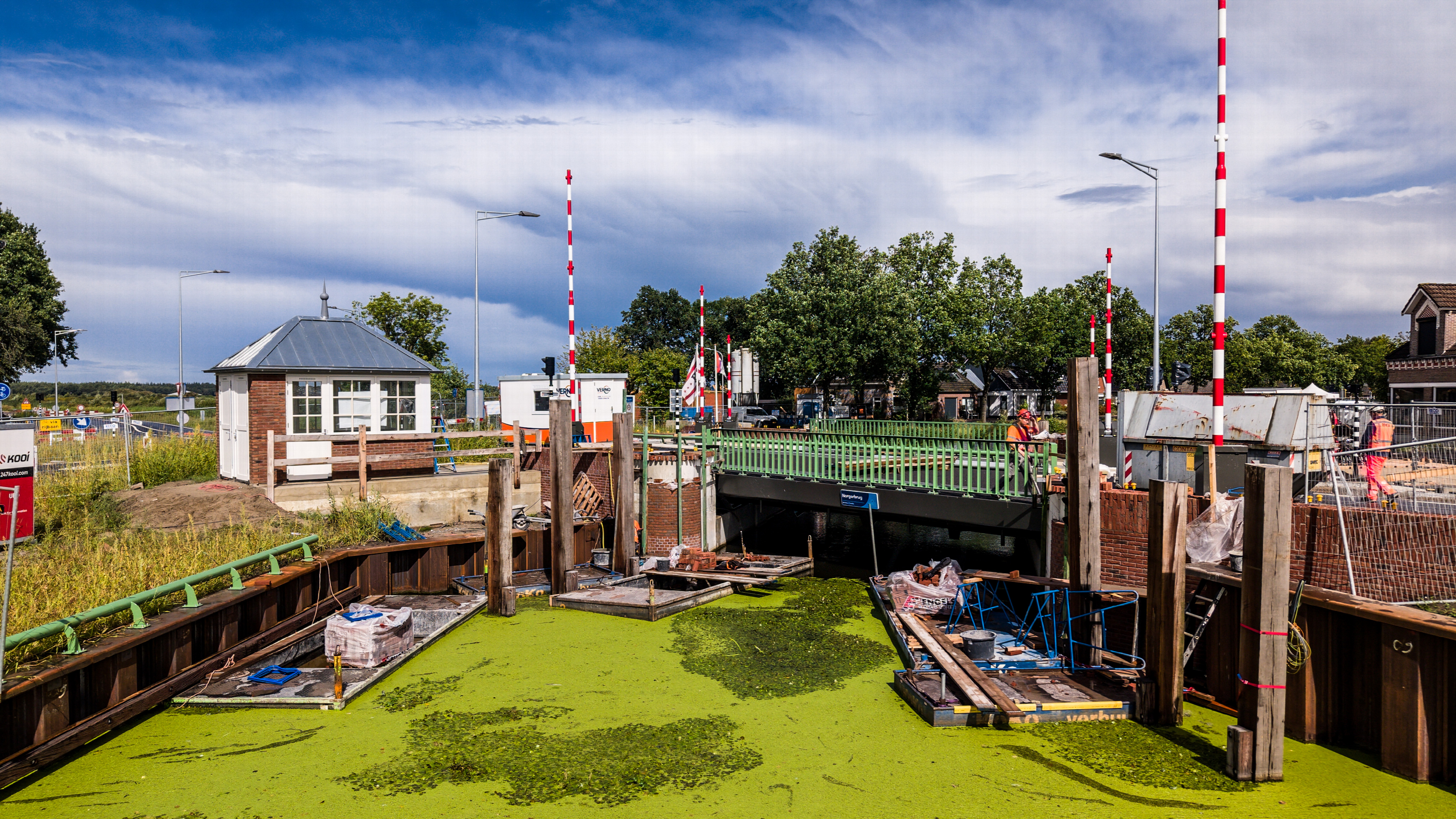 Het werk aan de Norgerbrug is weer opgestart