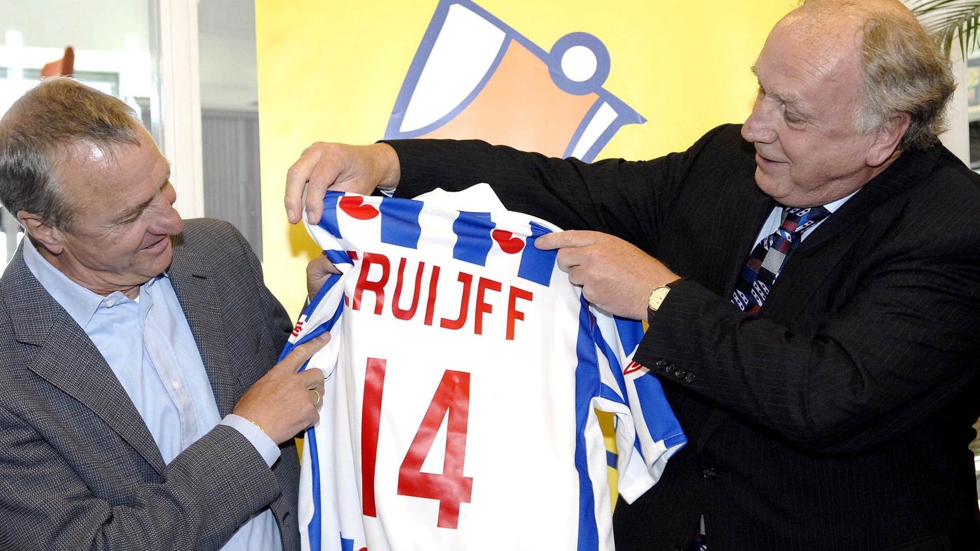 Johan Cruijff en Riemer van der Velde yn 2007