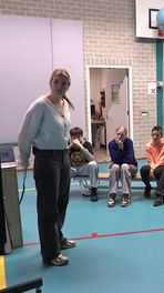 Leerlingen leren over vuurwerk