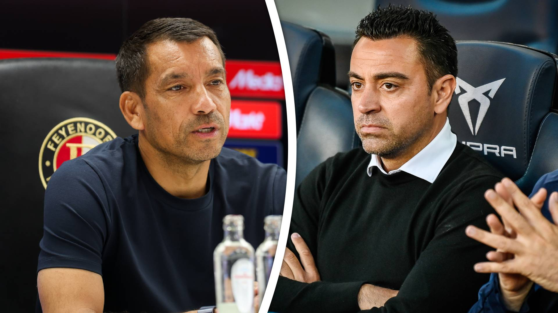 Giovanni van Bronckhorst en Xavi speelden vier jaar samen bij FC Barcelona
