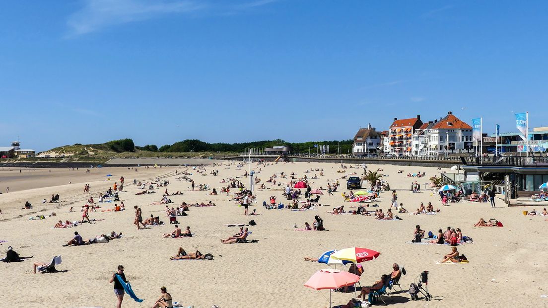 Op het strand in Vlissingen