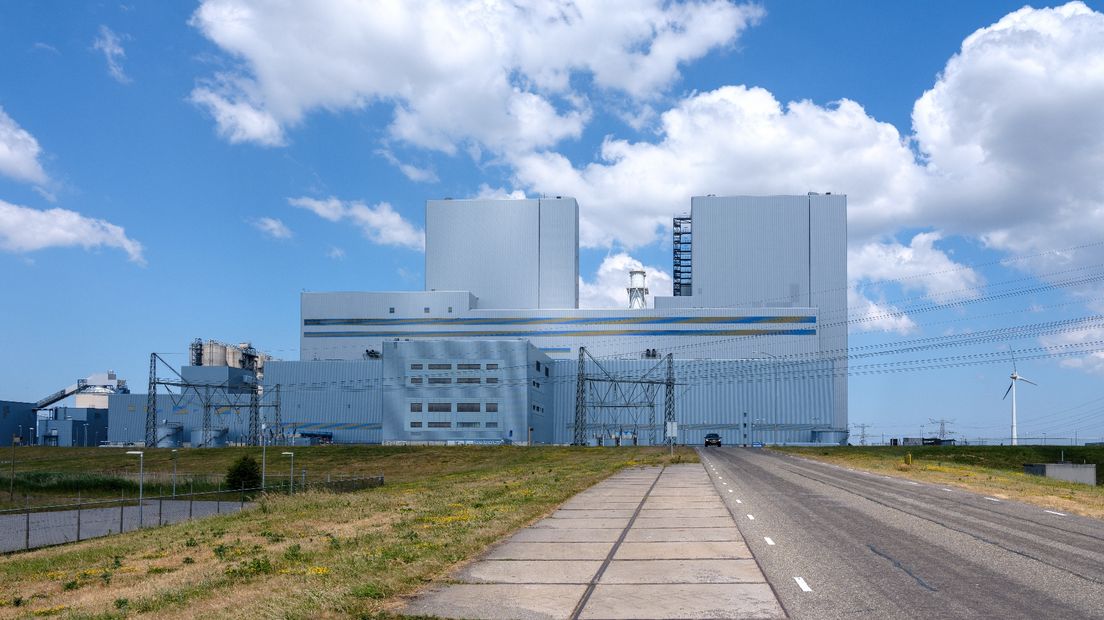 De RWE-centrale in de Eemshaven