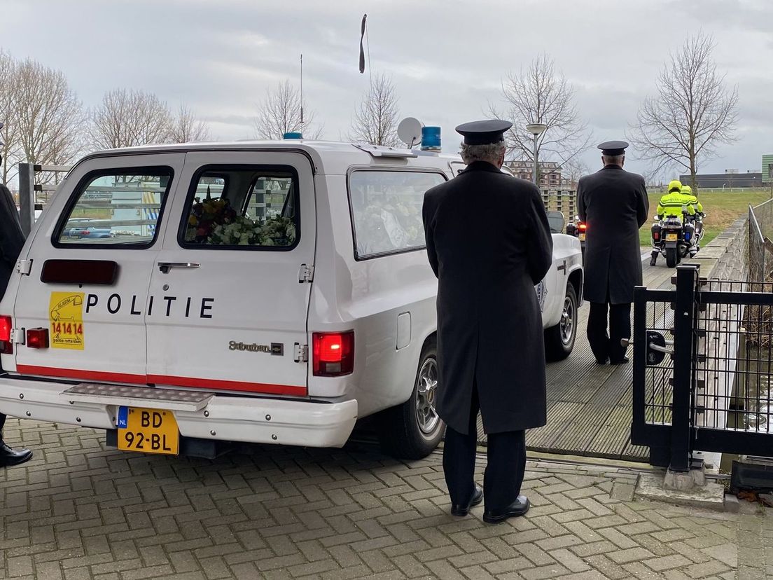 De auto waarin de kist van Jan Blaauw lag