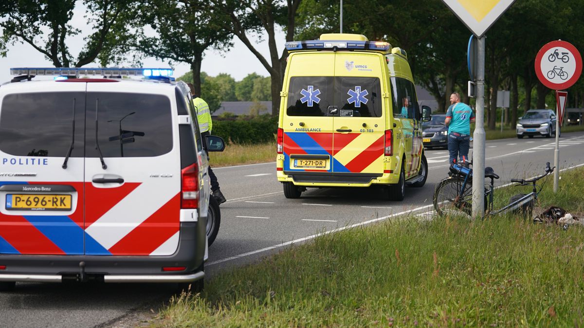 Fietsster gewond bij Hooghalen na aanrijding