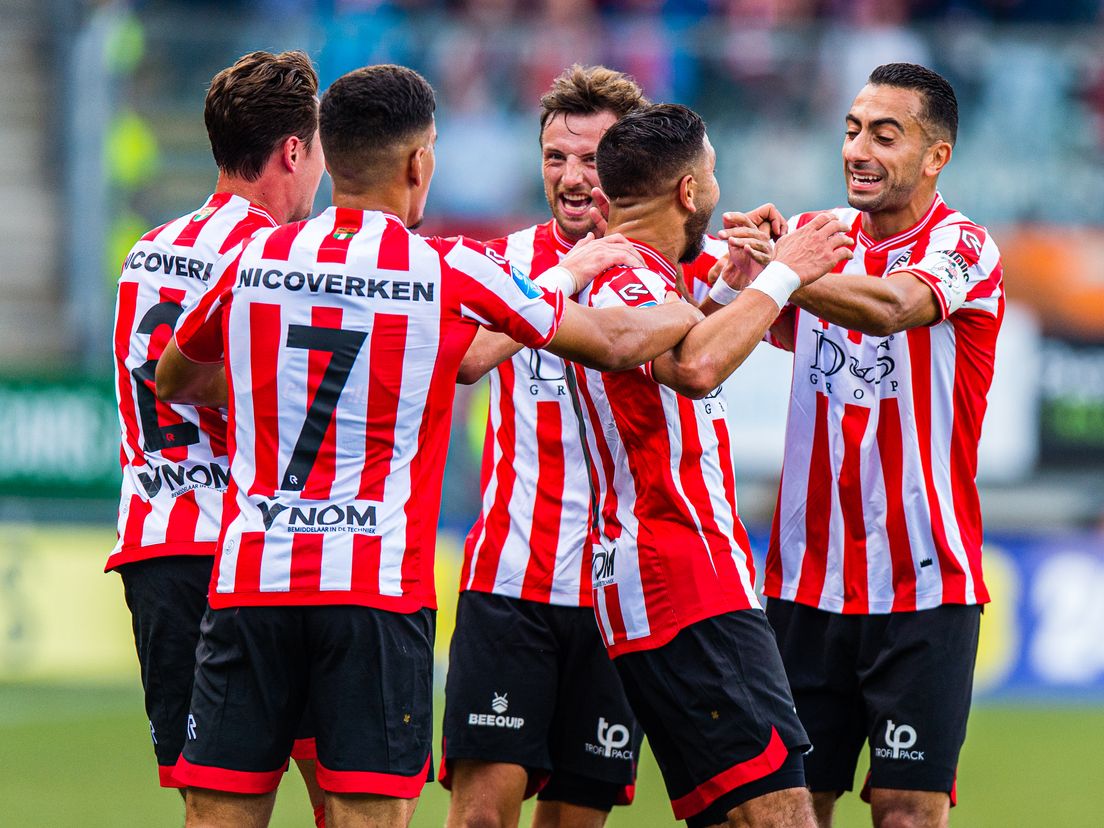 Sparta viert de 0-1 tegen ADO Den Haag (Bron: VK Sportphoto - Yannick Verhoeven)