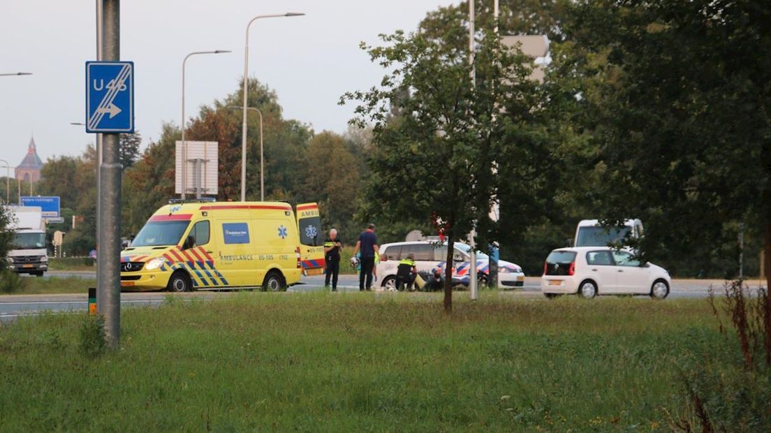 Ongeluk op rotonde Oldenzaal