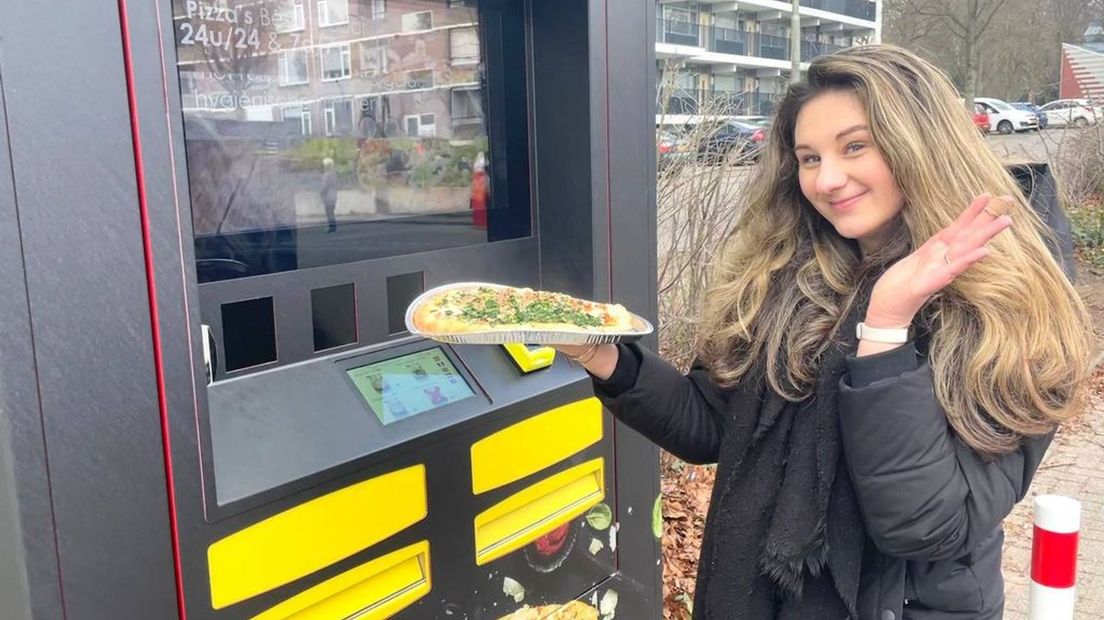 De pizza-automaat in Nijmegen.