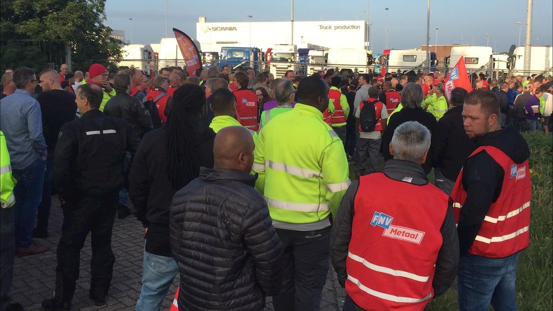 Stakers bij Scania afgelopen zomer