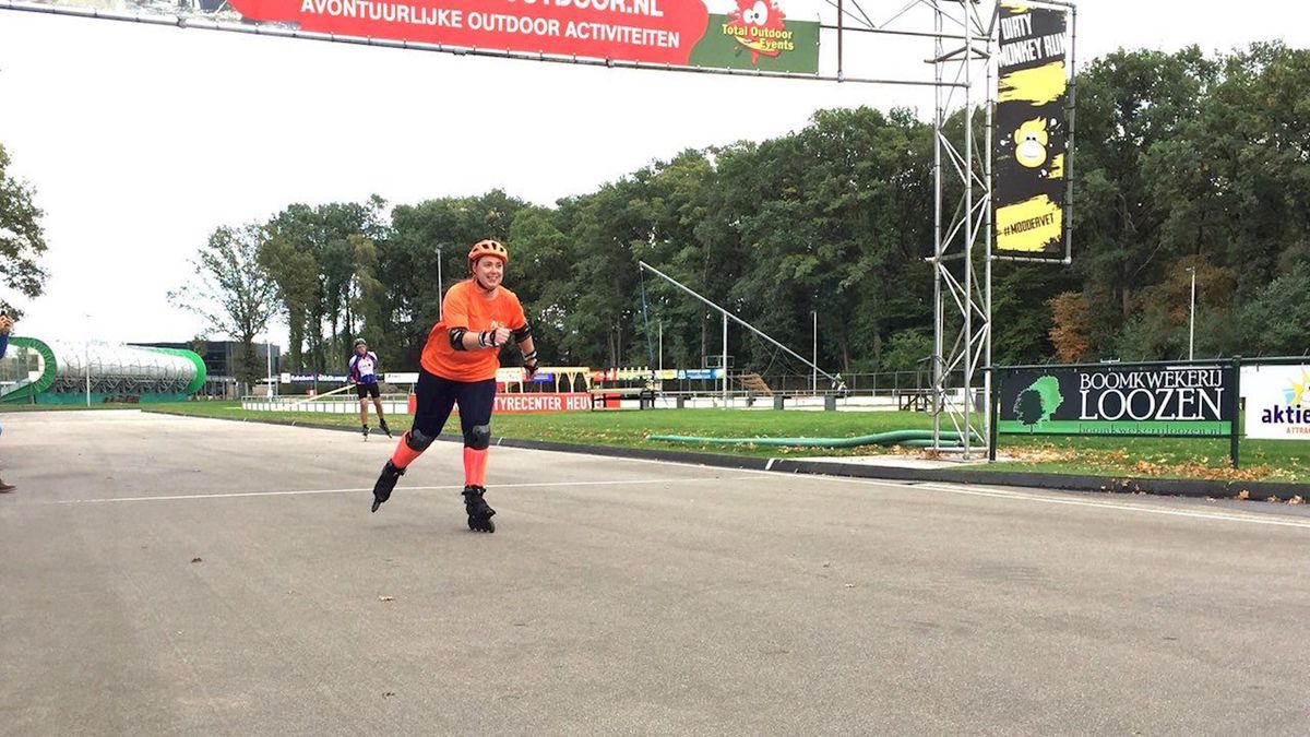 Gramsbergse Inge opnieuw op de bres voor ALS, maar nu op skeelers