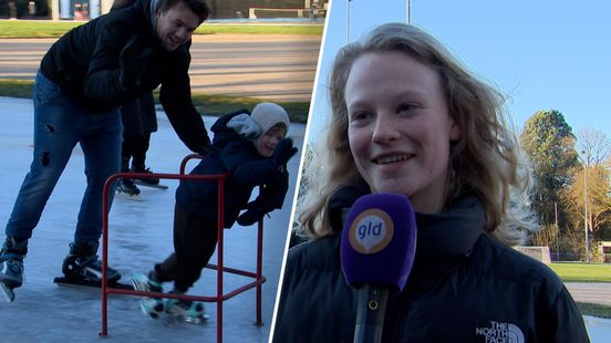 Kerst op natuurijs in Oosterbeek: ‘Dit maak je niet vaak mee’