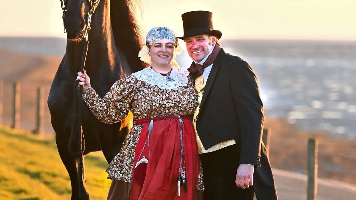 19e-eeuwse bruiloft met een modern tintje in Park Heremastate in Joure