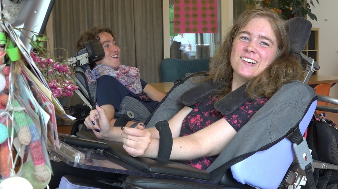 Amber (voor) en Jacqueline (achter)