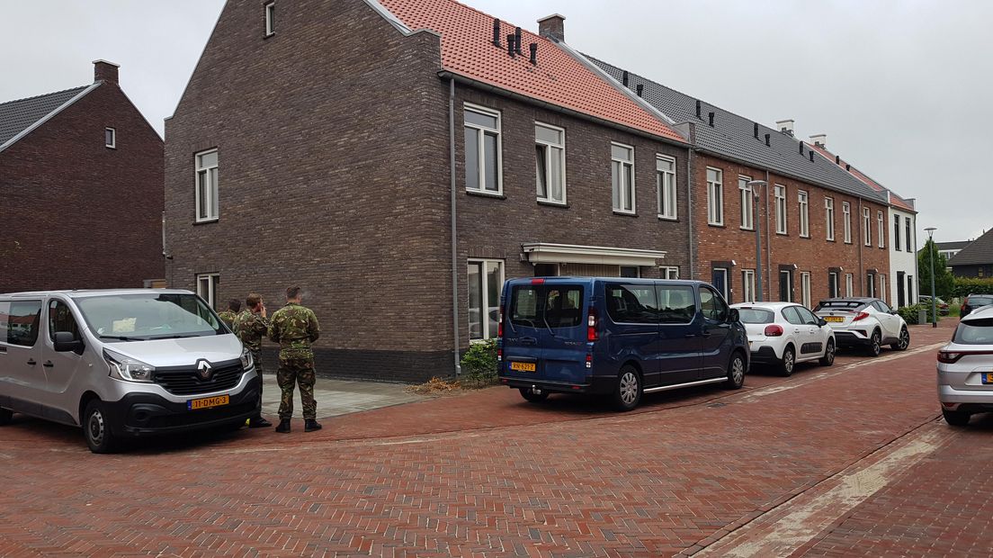 Ook in de Westerwal in Assen werd een inval gedaan (Rechten: Persbureau Meter)