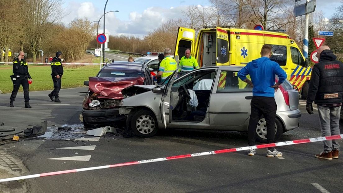 Auto's betrokken bij ongeval liepen flinke schade op