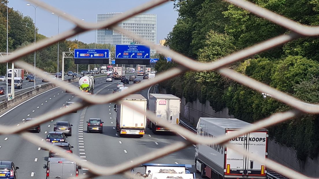 De A27 bij Amelisweerd