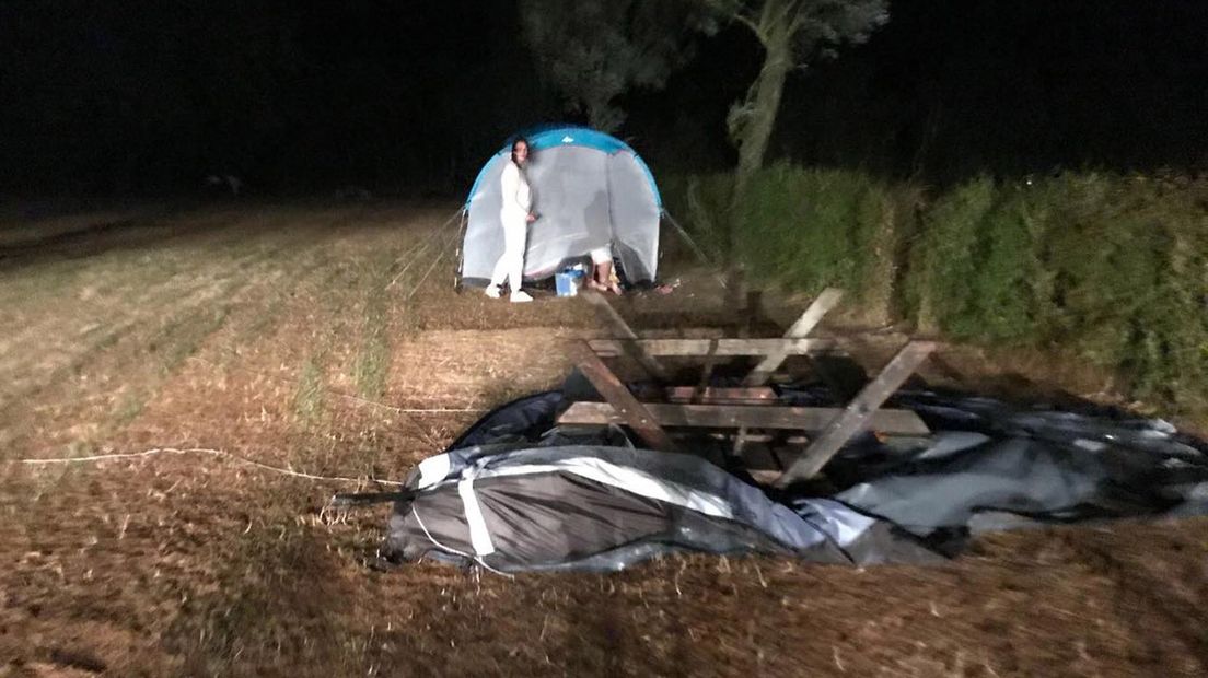 Het noodweer hield donderdagnacht flink huis op Schiermonnikoog.