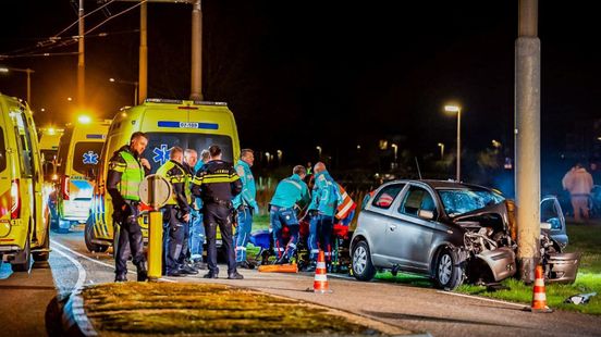 Drie zwaargewonden bij ongeluk, traumahelikopter opgeroepen