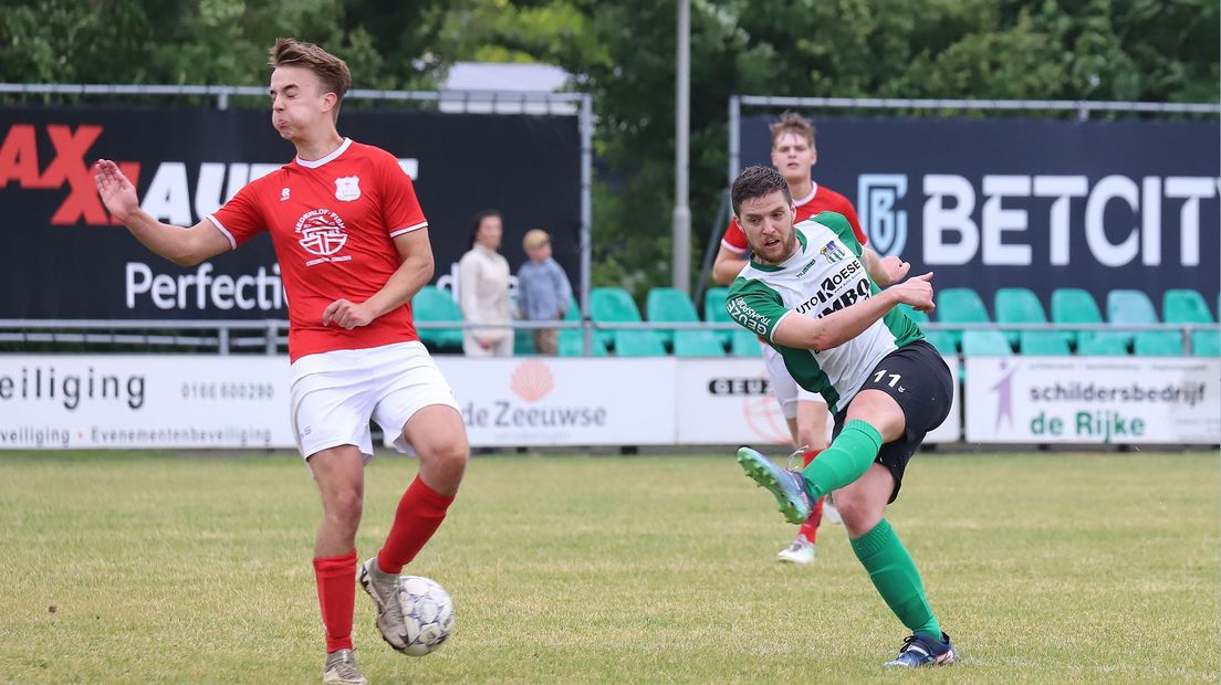 Beeld uit de wedstrijd WHS-Stellendam