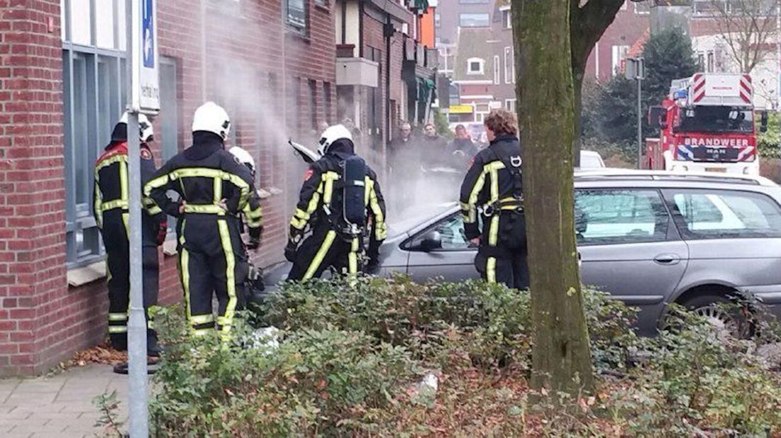 Autobrand in Enschede