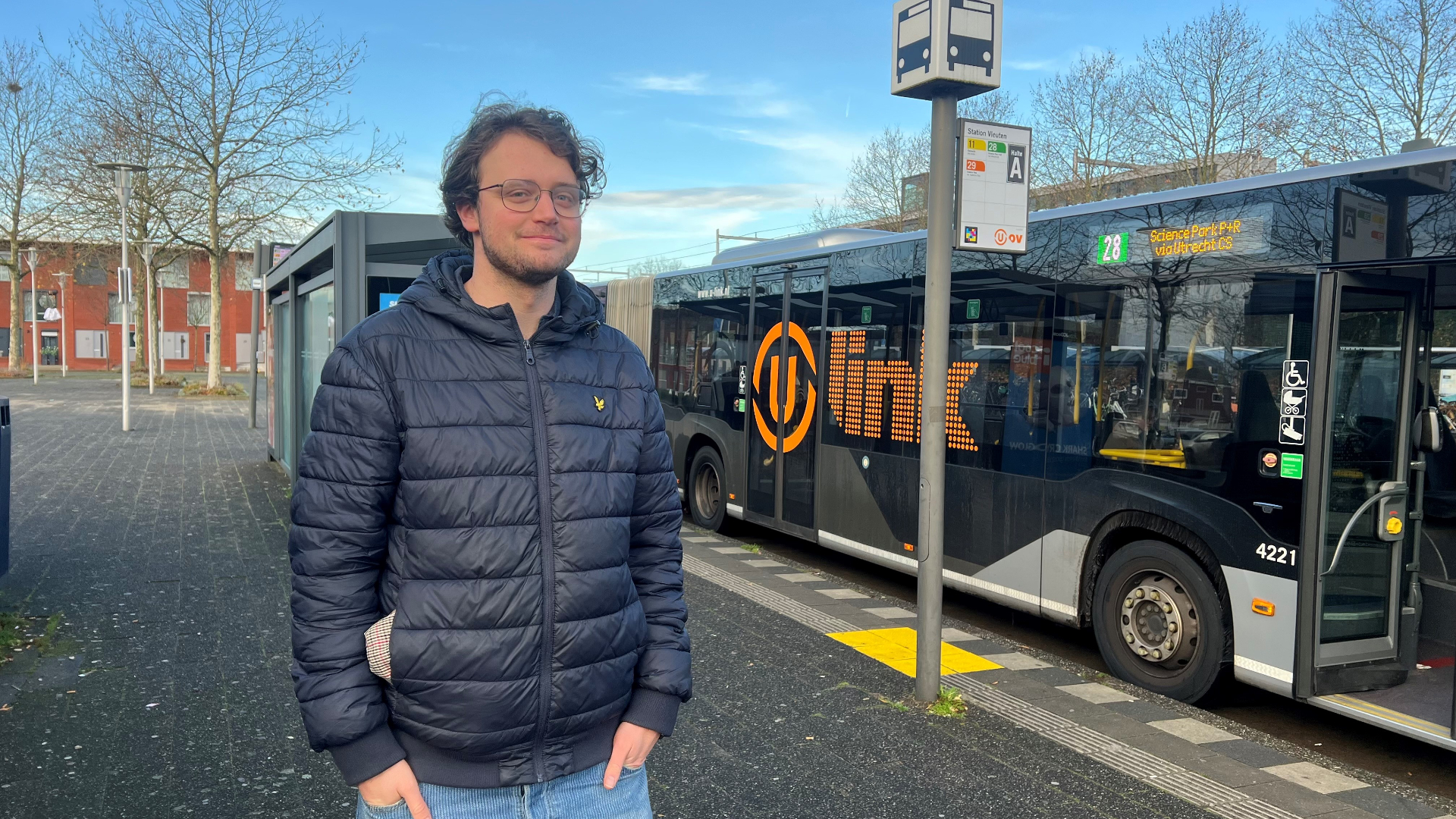 3000 inwoners van Utrecht hebben geen buslijn meer, onnodig volgens student Jasper