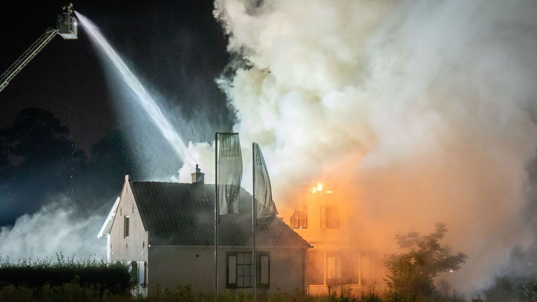 De brand was in het kantoor van it-bedrijf Sogyo