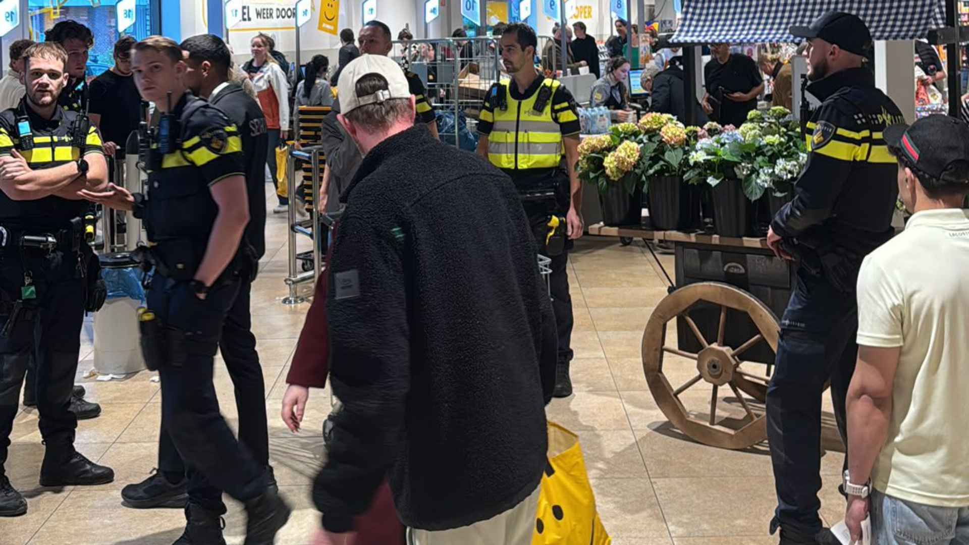 In de Jumbo moest de politie er aan te pas komen