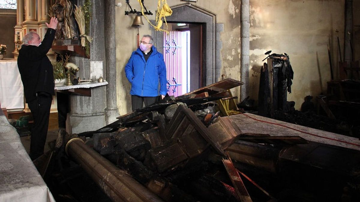 Herstel kerk Noorbeek na brand duurt zeker een jaar