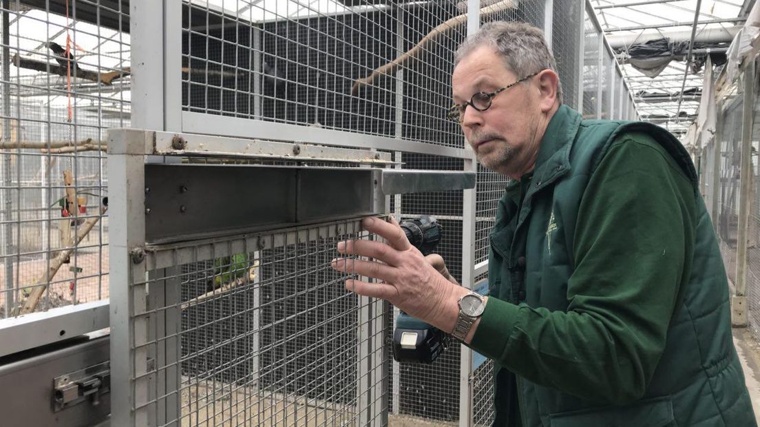 Ruud van Schaik verhuisde speciaal voor de vogelopvang van Naarden naar Nieuw-Weerdinge (Rechten: Janet Oortwijn/RTV Drenthe)