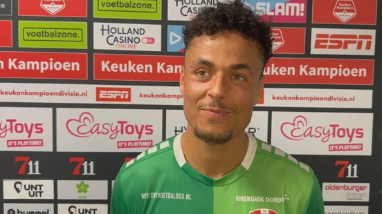 Ilias Bronkhorst scoort tegen FC Emmen wéér voor FC Dordrecht: 'Het hád 2-3 moeten worden'