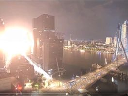 Zo zag de explosie eruit in Rotterdam
