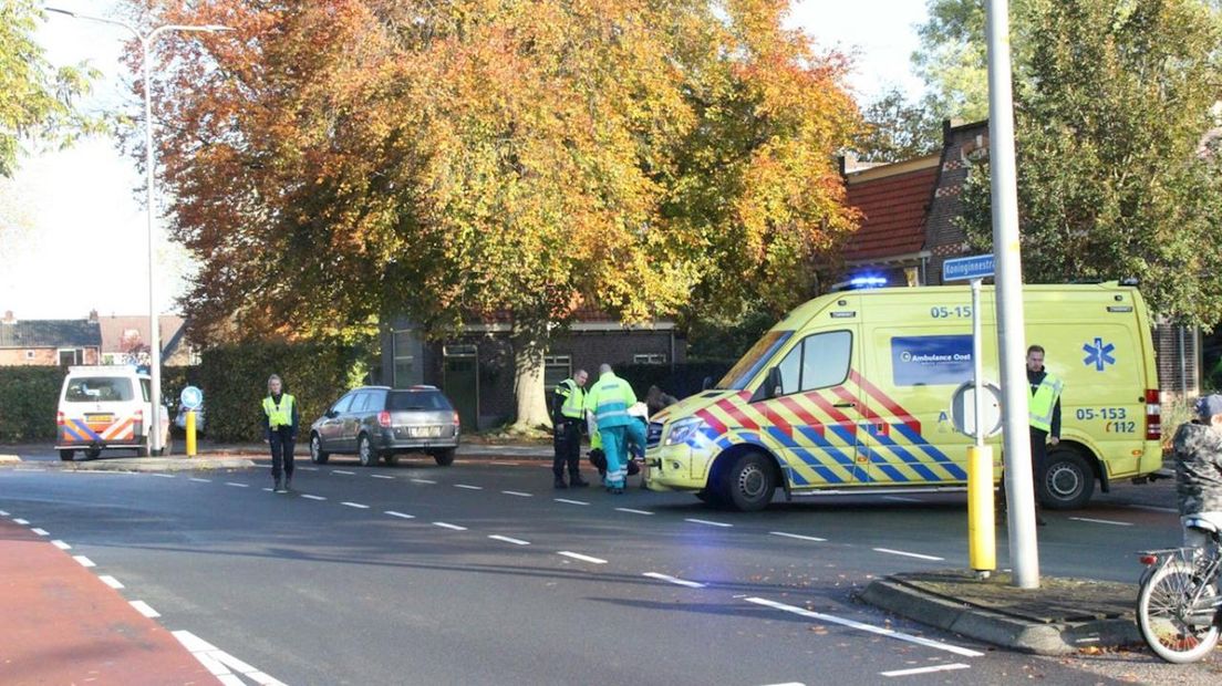 Bij het ongeluk in Nijverdal raakte een fietser gewond