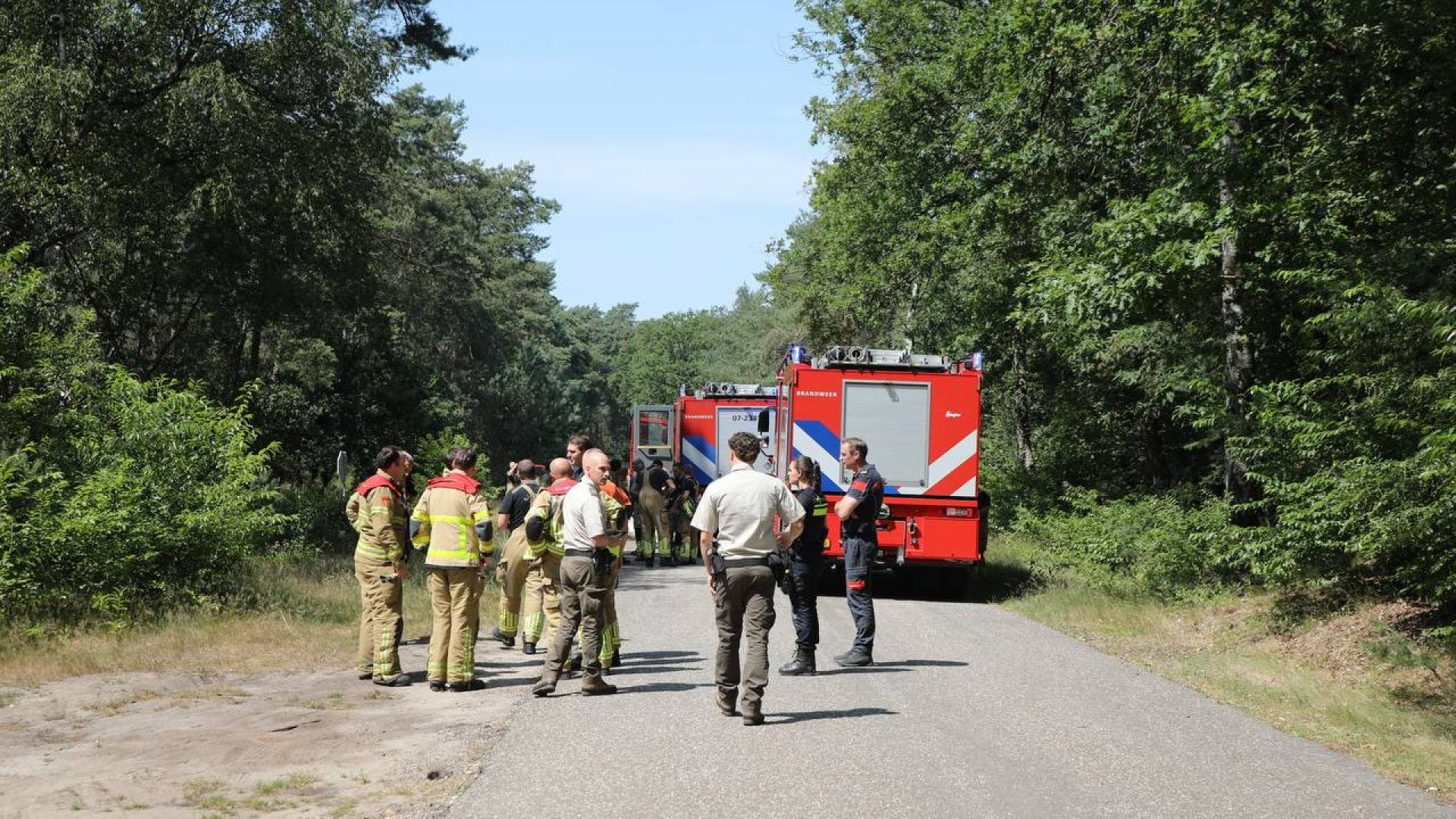 Heidebrand geblust • botsing in Wehl