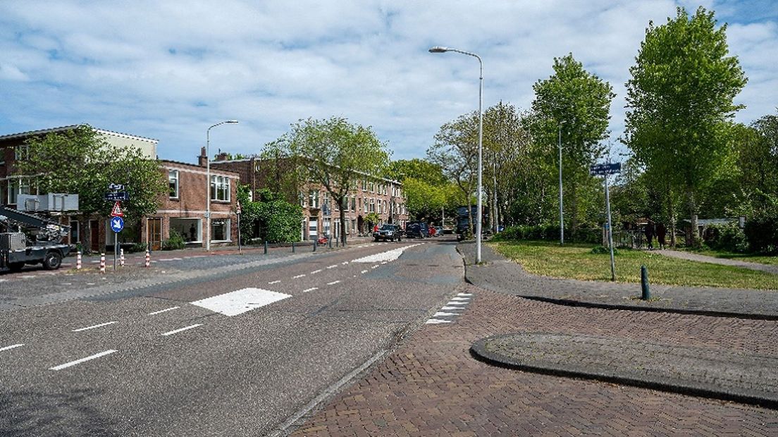 De Mient bij het kruispunt Laan van Nieuw Eik en Duinen